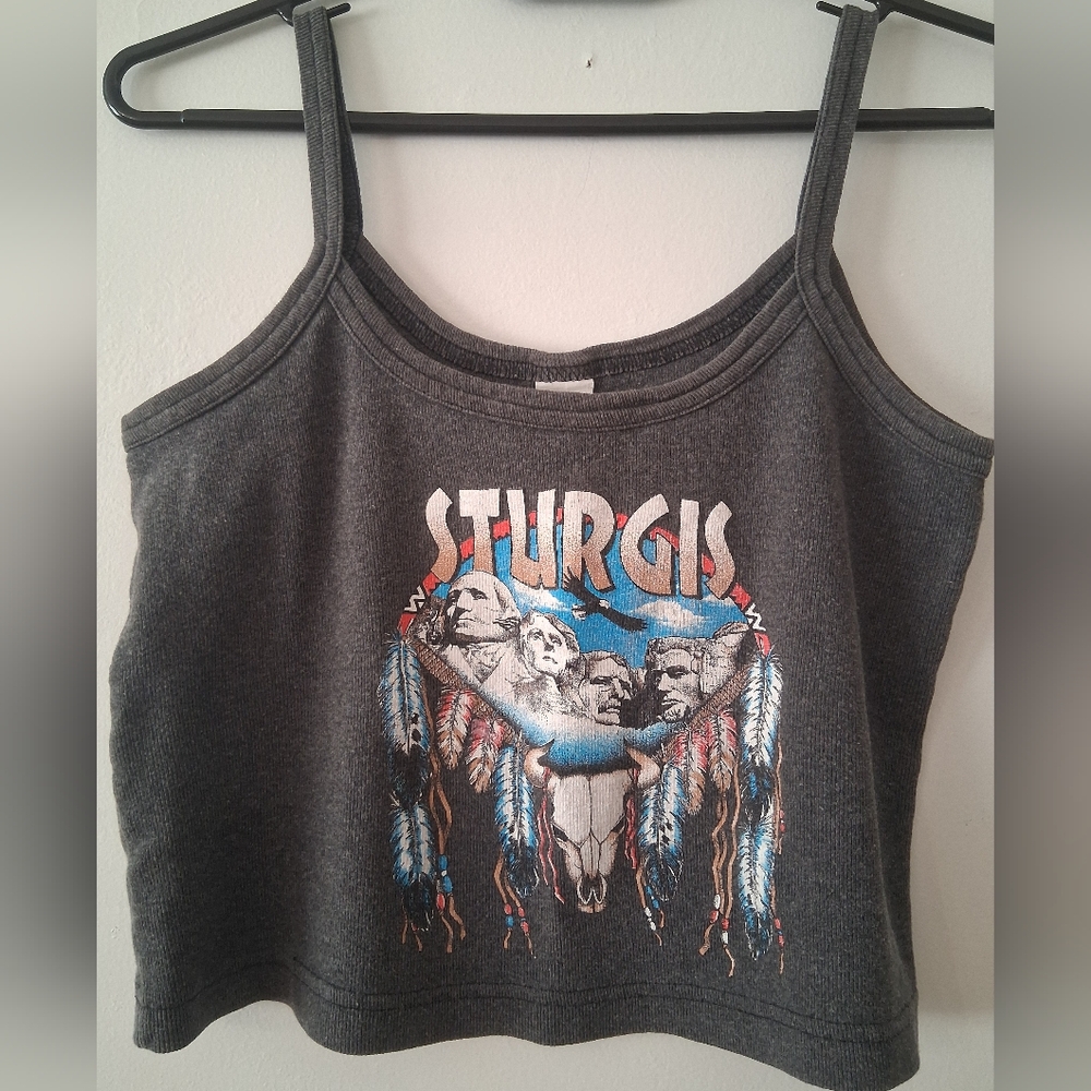 Vintage Graphic Sturgis Crop Top